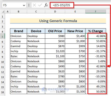 How Do You Calculate Percentage Increase Or Decrease In Excel