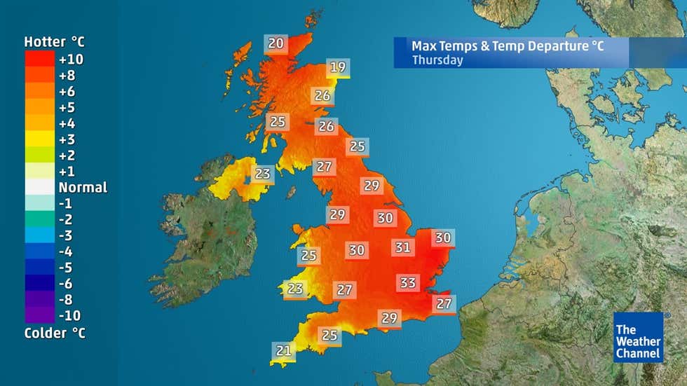 How Hot Is It Going To Be In The Uk This Week Videos From The