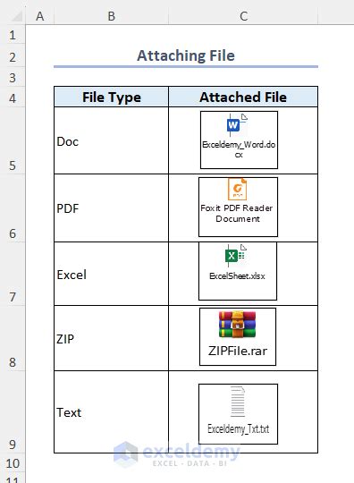 How To Attach File In Excel 4 Easy Methods Exceldemy