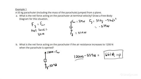 How To Calculate Net Force Physics Study Com