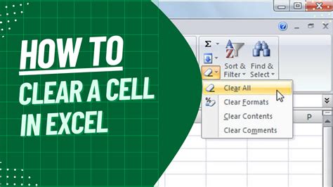 How To Clear A Cell In Excel A Comprehensive Guide Earn Excel