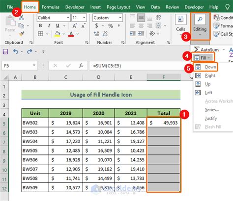 How To Copy Formula Down In Excel