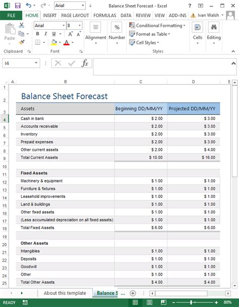 How To Create A Balance Sheet In Excel Excel Templates