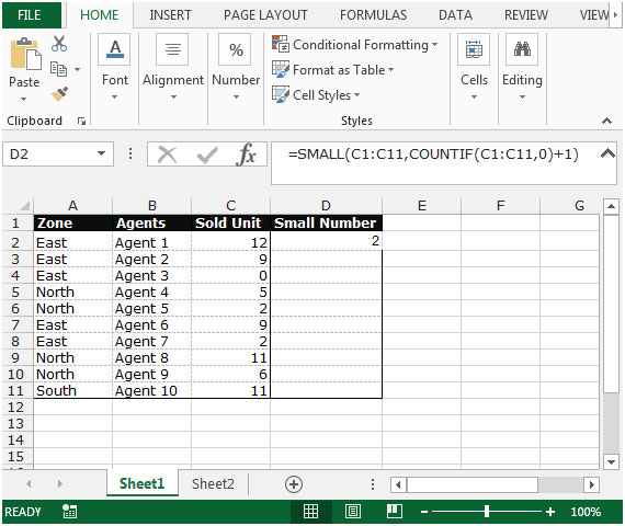 How To Find Minimum Value In A Range Excluding Zero Value In Excel