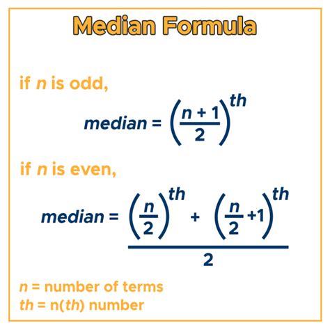 How To Find The Median Value Of A List Of Numbers Formula For Median