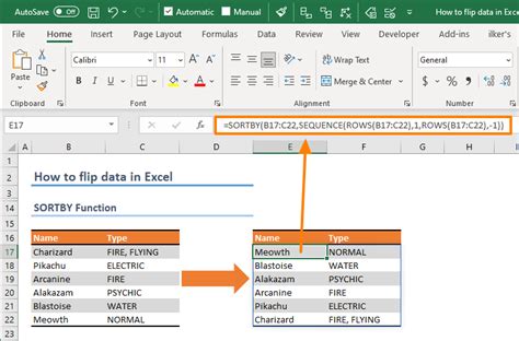 How To Flip Data In Excel Columns Rows Tables