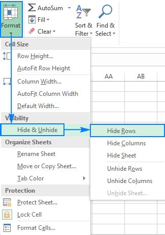 How To Hide And Unhide Rows In Excel Ablebits Com