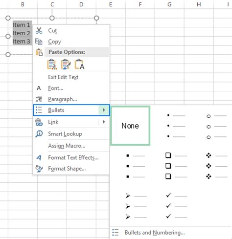 How To Insert Bullet Points In Excel 5 Easy Methods