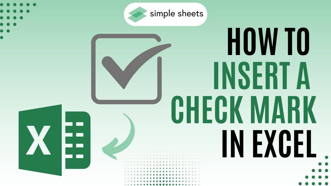 How To Insert Check Mark In Excel Table Printable Templates