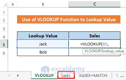 How To Lookup Value From Another Sheet In Excel 3 Easy Methods