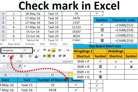 How To Place A Checkmark In Excel Cell Printable Templates