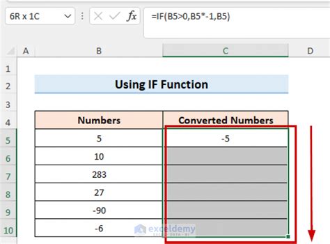 How To Put A Negative Number In Excel Formula 4 Easy Methods