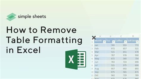 How To Remove And Format A Table In Excel Desktop Mobile