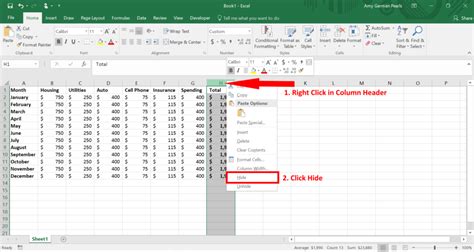 How To Unhide A Column In Excel Document Passawhite