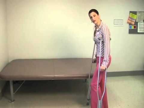 How To Walk With Crutches Partial Weight Bearing Youtube