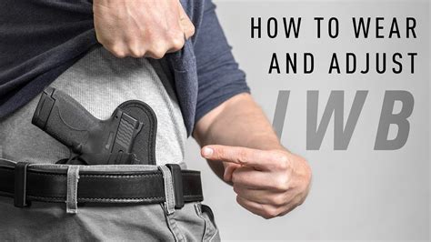 How To Wear And Conceal An Iwb Holster By Alien Gear Holsters Youtube