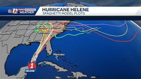 Hurricane Helene Nc Latest Maps Spaghetti Models