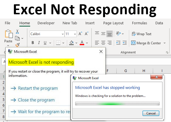 I M Using Excel And Now It Is Not Responding To Anything Anymore I