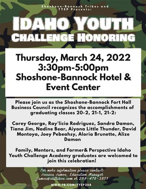 Idaho Youth Challenge Academy Graduate Recognition Shoshone Bannock