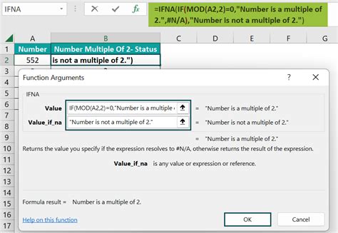 Ifna Excel Function Formula Step By Step Examples How To Use