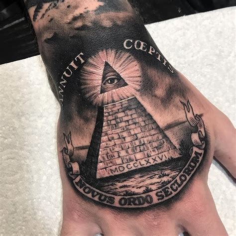 Illuminati Eye Pyramid Tattoo