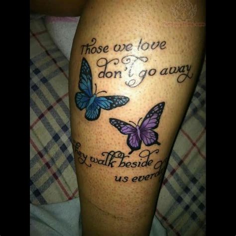 In Loving Memory Butterfly Tattoos