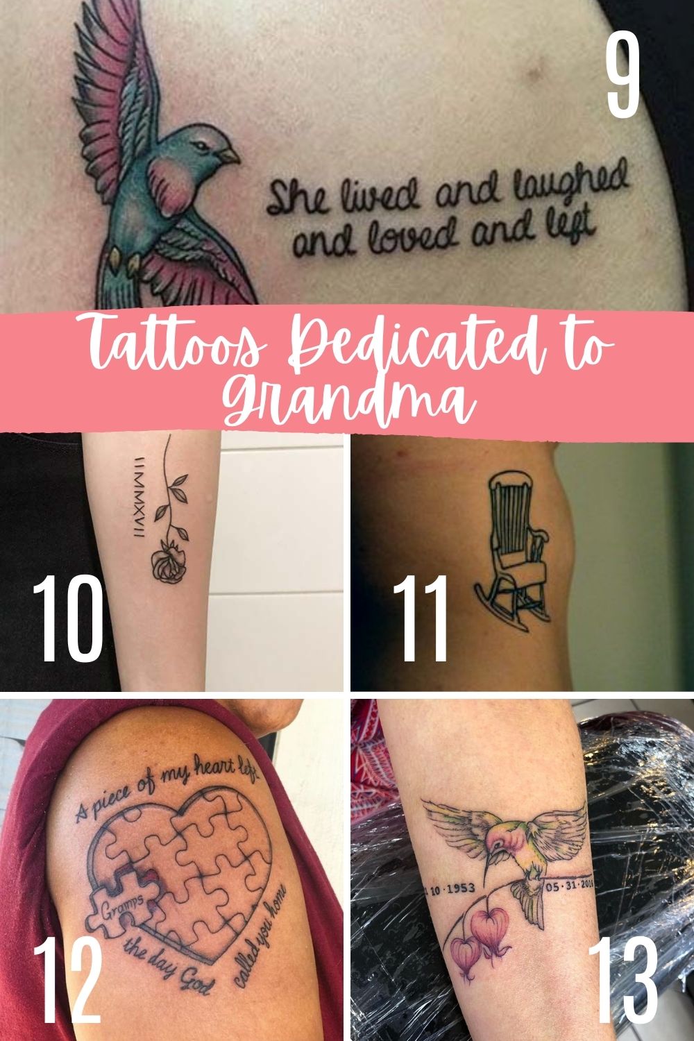 In Loving Memory Tattoos For Grandma