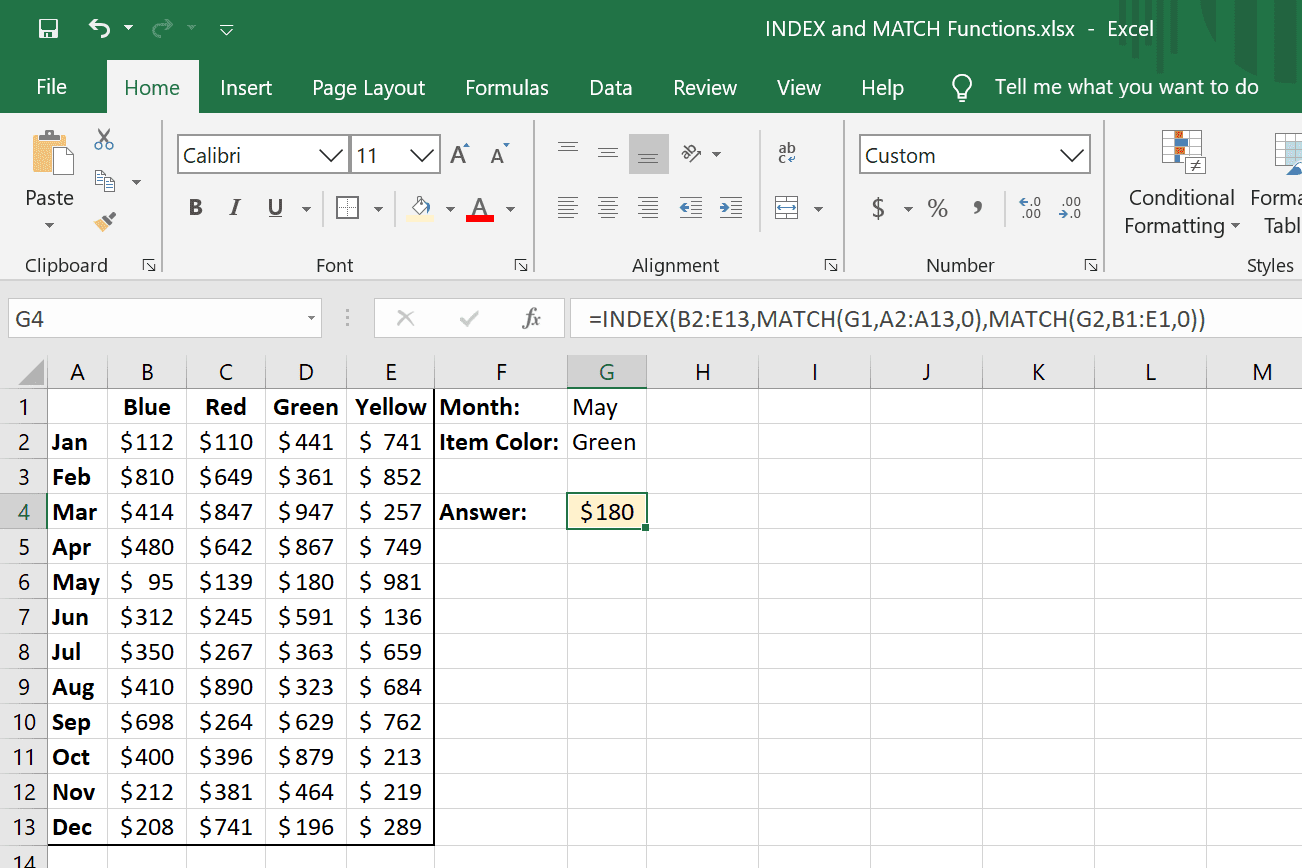 Index Mode Match Function Most Repeated Item Infexformula