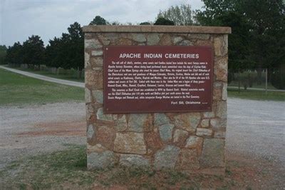 Indian Cemeteries Fort Sill Oklahoma U S National Register Of