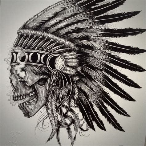 Indian Skull Tattoo