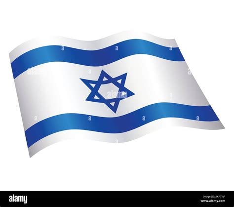 Israel Flag Waving Background For Patriotic And National Design