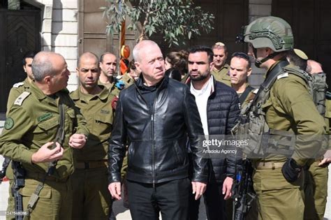 Israeli Minister Of Defense Yoav Gallant Visits The Northern West