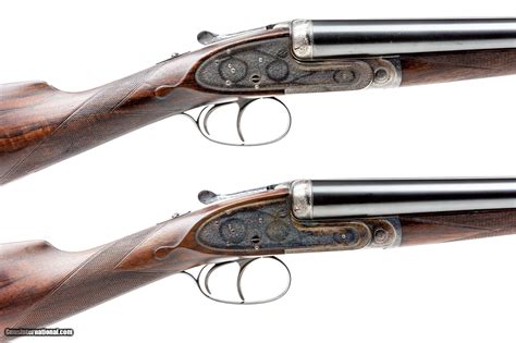 James Purdey Sons Best Quality 12 Gauge Pair Side By Side Shotguns