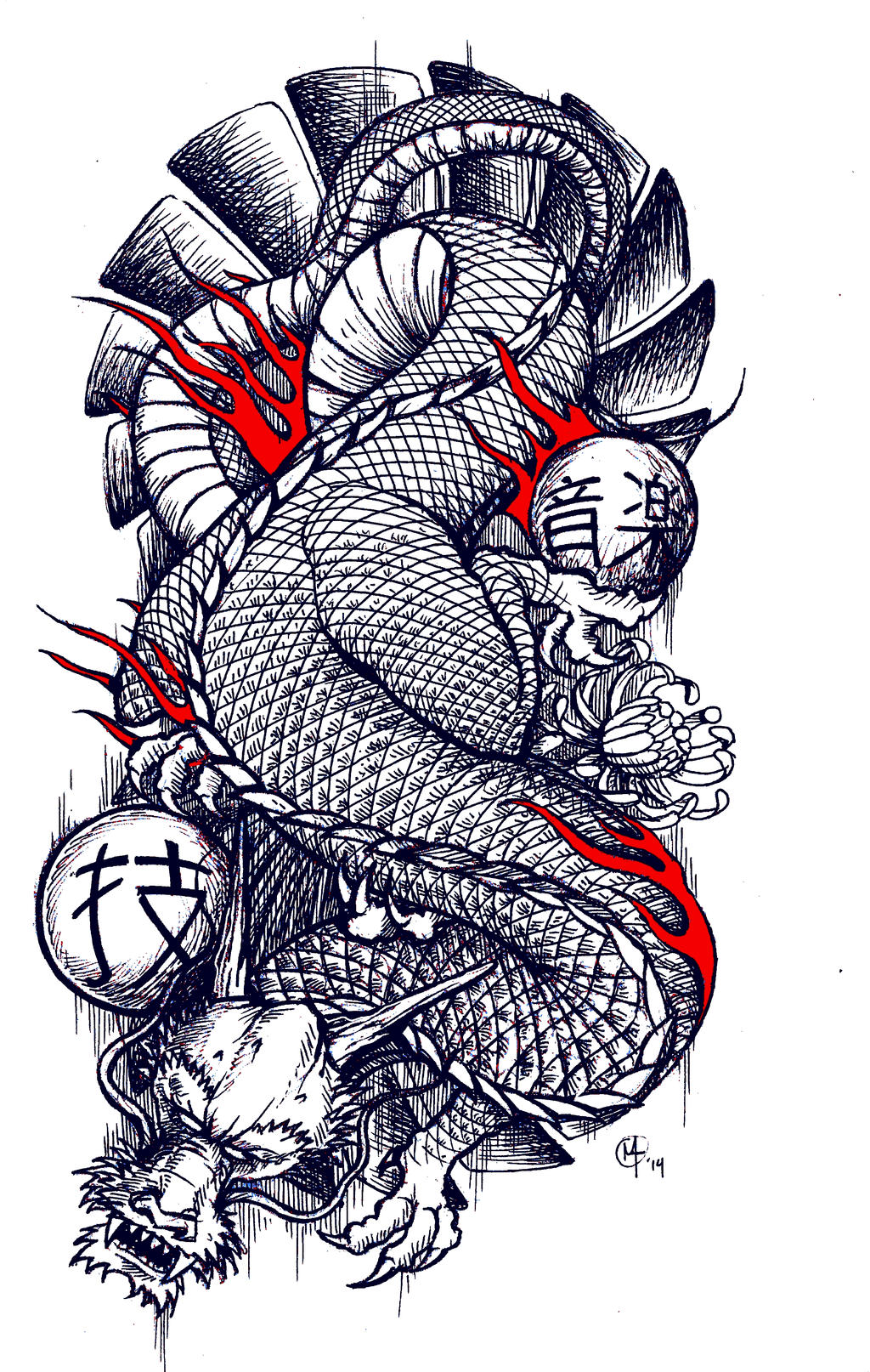 Japanese Dragon Tattoo Design By Zakariaseatworld On Deviantart