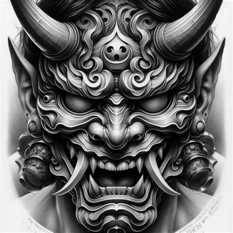 Japanese Mask Tattoo Japanese Tattoo Designs Japanese Yokai Japanese