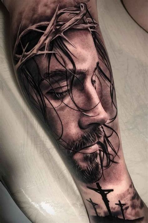 Jesus Chisth Tatuagem De Jesus Tatuagem De Cristo Realismo Em Tatuagem