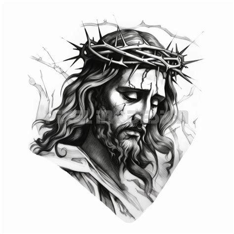 Jesus Christ Tattoo Design Download High Resolution Digital Art Png