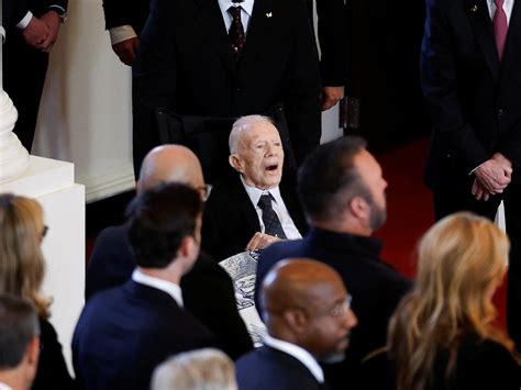 Jimmy Carter Attends Memorial Service For Wife Of 77 Years Rosalynn