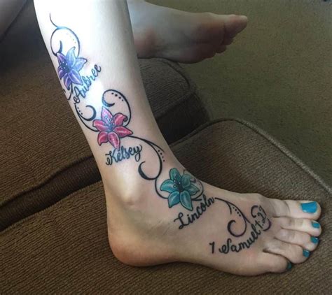 Kids Names Tattoo Ideas Saved Tattoo Leg 1 Tattoos With Kids Names