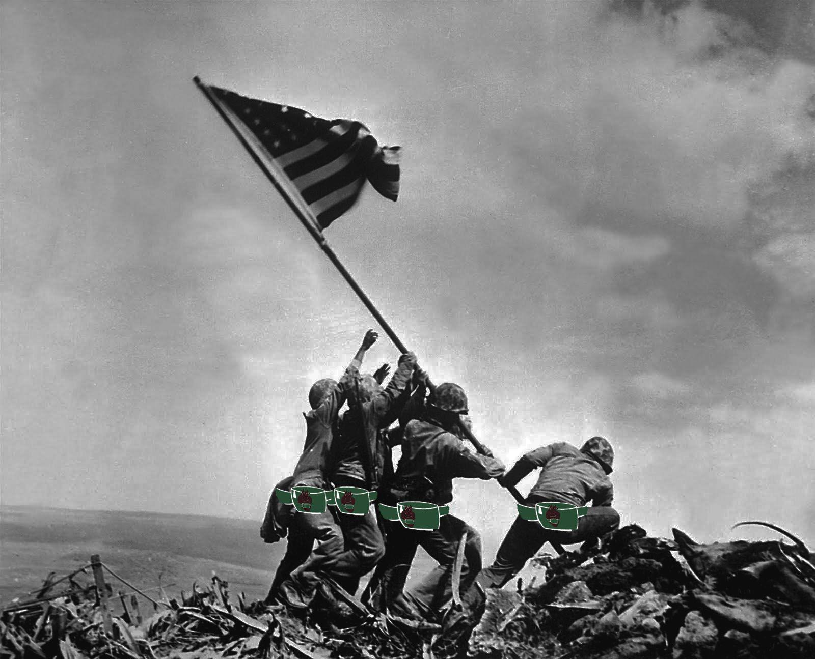 La Storia Della Fotografia Raising The Flag On Iwo Jima Fotografia