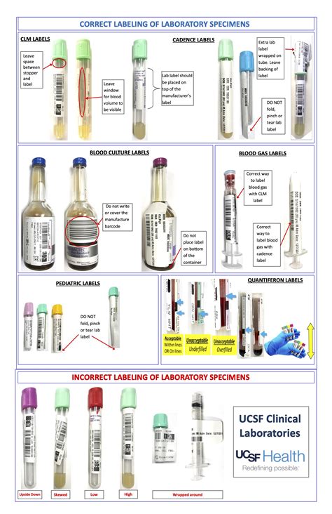 Lab Specimen Labels