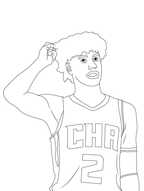 Lamelo Ball Amp 39 S Shoes Coloring Page Free Printable Coloring Pages For Kids