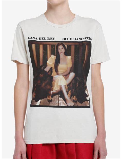 Lana Del Rey Blue Banisters Portrait Boyfriend Fit Girls T Shirt Hot