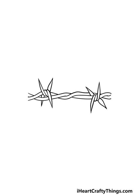 Line Drawing Of Barbed Wire