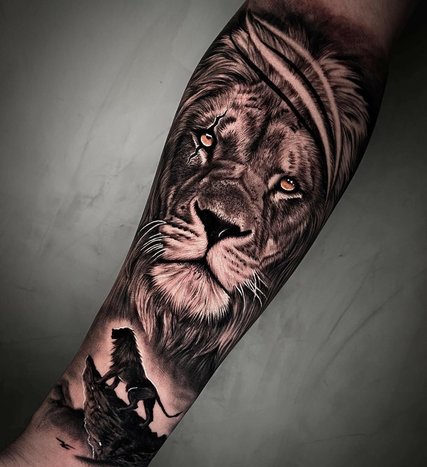 Lion And Rose Tattoo Lion Art Tattoo Lion Forearm Tattoos Mens Lion Tattoo Lion Head Tattoos