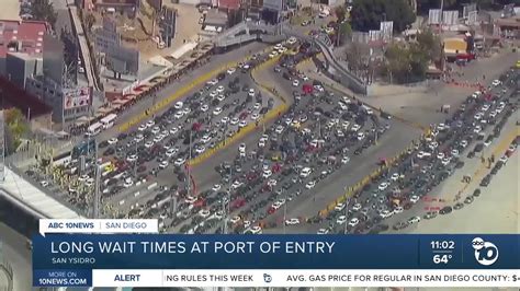 Long Wait Times At San Ysidro Border On Memorial Day