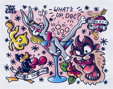 Looney Tunes Tattoo Flash