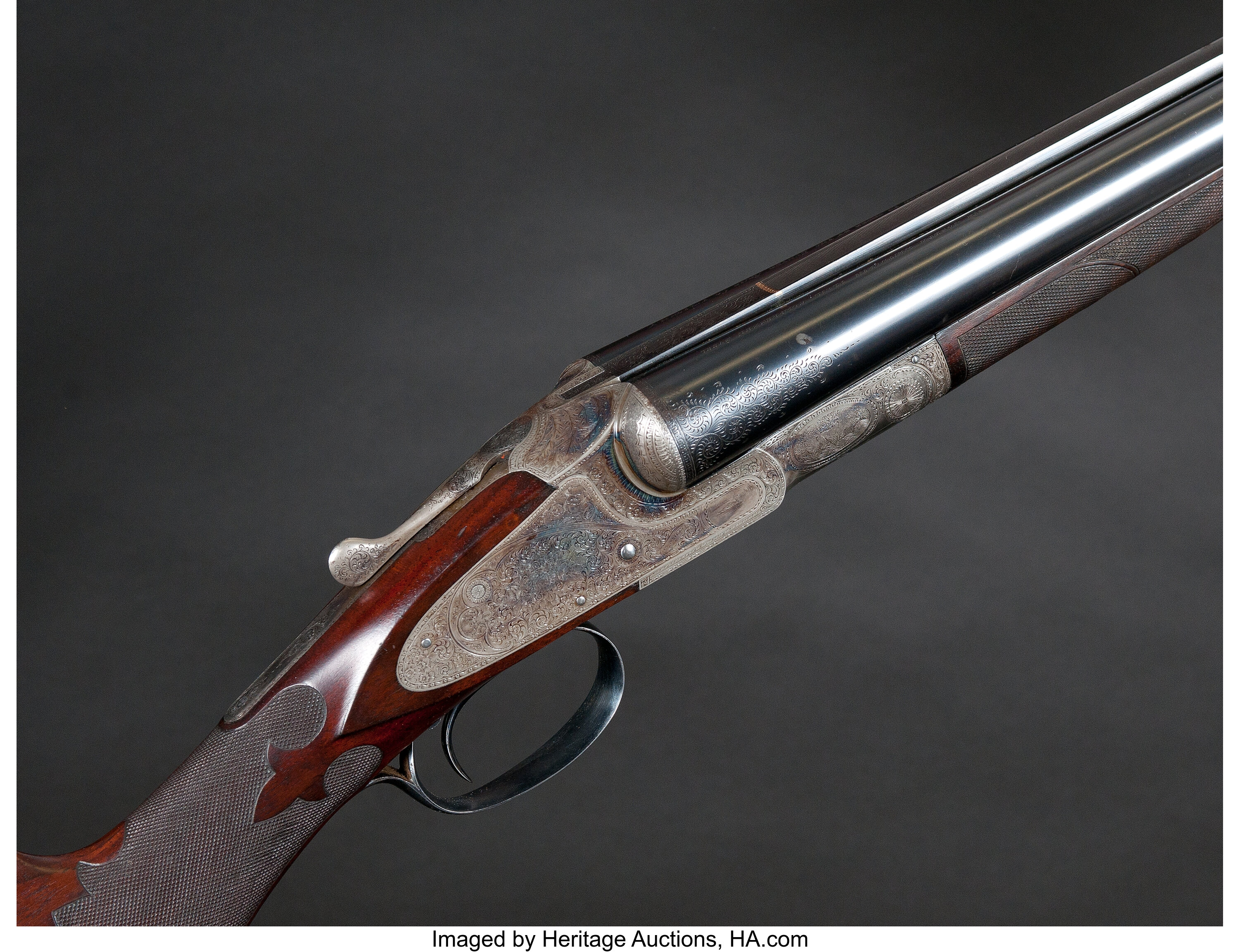 Lot 316 Percussion 12 Bore Double Barrel Shotgun By