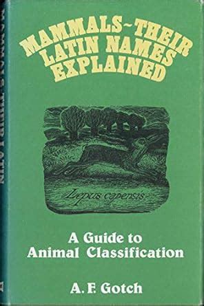 Mammals Their Latin Names Explained A Guide To Animal Classification