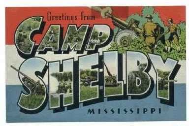 Map Of Camp Shelby Army Base Milbases Com